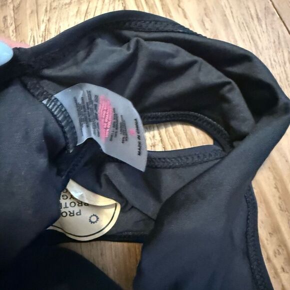 black one shoulder with slit bikini high waisted size - Picture 5 of 6